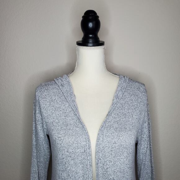Urban Outfitters Gray Hooded Cardigan Medium - Picture 5 of 6